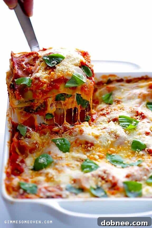 A quick and easy 10-Minute Spinach Lasagna, perfect for a fast vegetarian weeknight dinner.