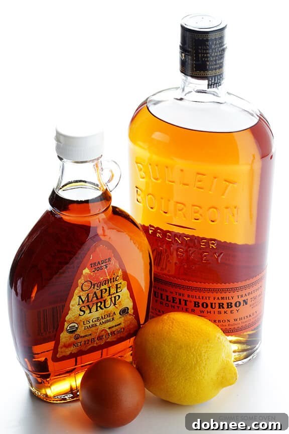 Golden Maple Sour 4 Maple Whiskey Sour -- naturally sweetened, and so refreshing! | gimmesomeoven.com