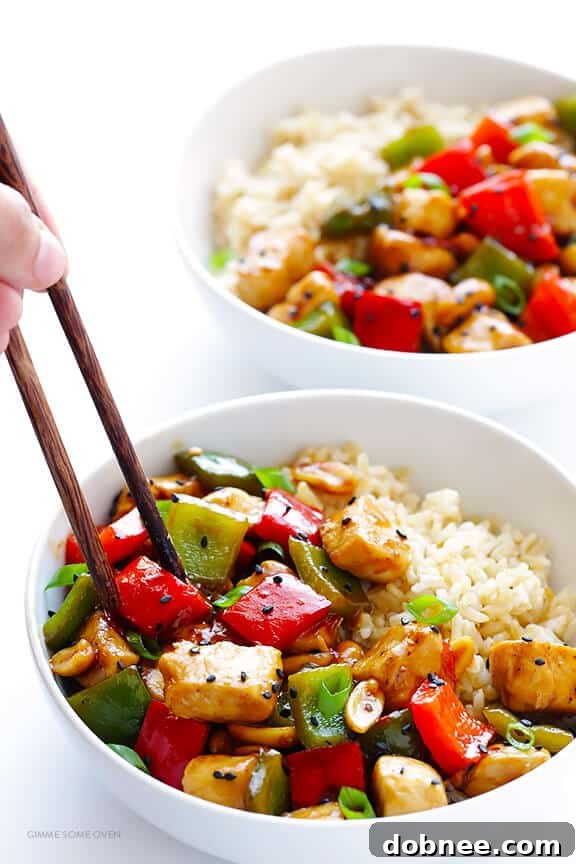 Kung Pao Chicken is quick and easy to make at home, and this version is naturally sweetened with honey, offering a healthier take on your favorite Chinese takeout.