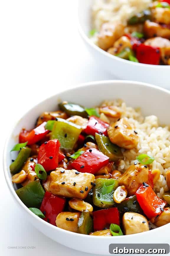Quick and easy Kung Pao Chicken recipe, perfect for weeknights. Enjoy tender chicken, crisp vegetables, and a flavorful sauce in under 20 minutes.