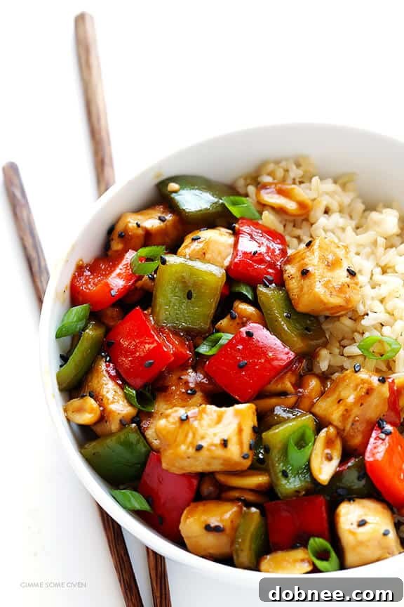 Kung Pao Chicken: a quick, easy, and naturally sweetened recipe, delivering restaurant-quality taste for your homemade meals.