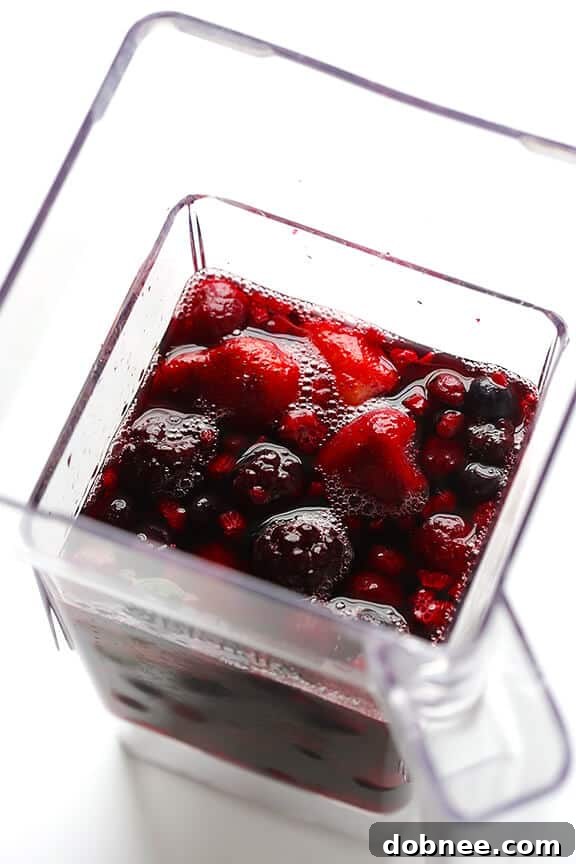 Ingredients for Frozen Sangria laid out on a table
