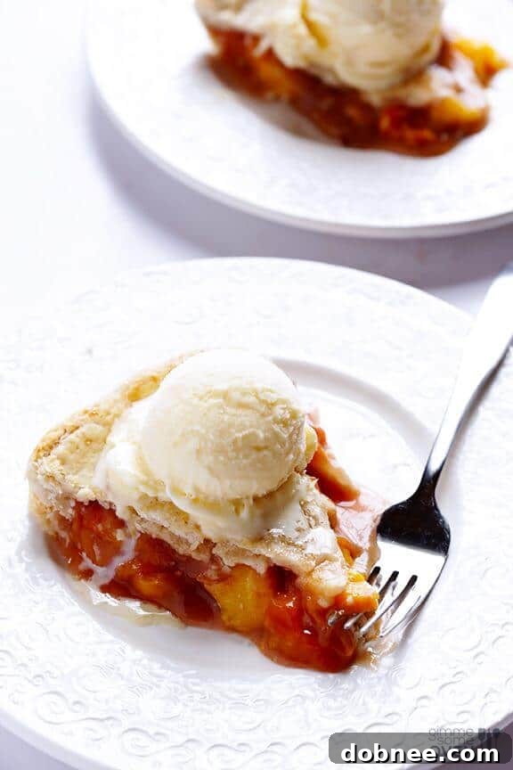 Peach Bourbon Pie | gimmesomeoven.com