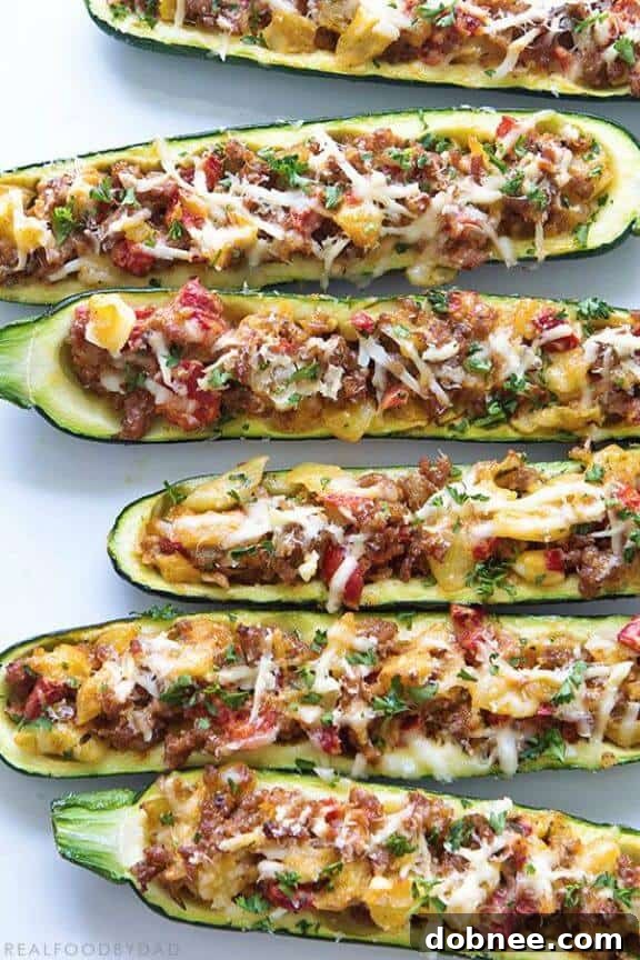 Delicious Zucchini Boats - a versatile and flavorful main course