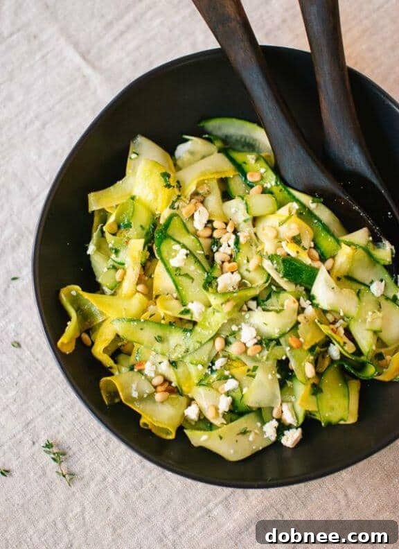 Refreshing Summer Squash Salad with Lemon Citronette