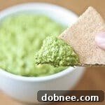 Spinach Artichoke Hummus ready to be served