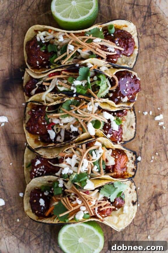 Korean Fried Chicken Tacos with Sweet Slaw, Crunchy Noodles + Queso Fresco | halfbakedharvest.com