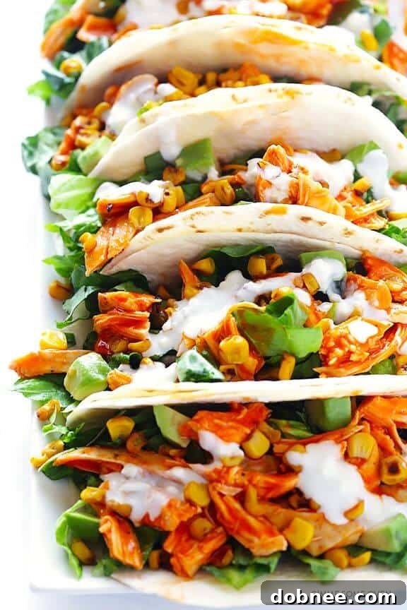 Buffalo Chicken Tacos | gimmesomeoven.com