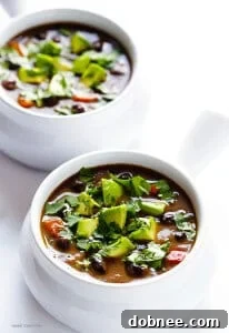Delicious Slow Cooker Black Bean Soup