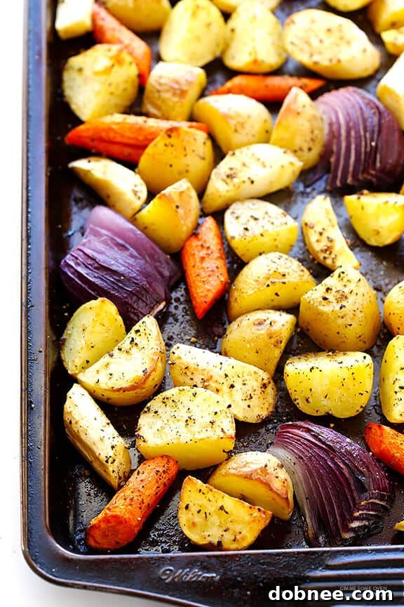 Delicious Roasted Root Vegetables with a hint of smoky flavor