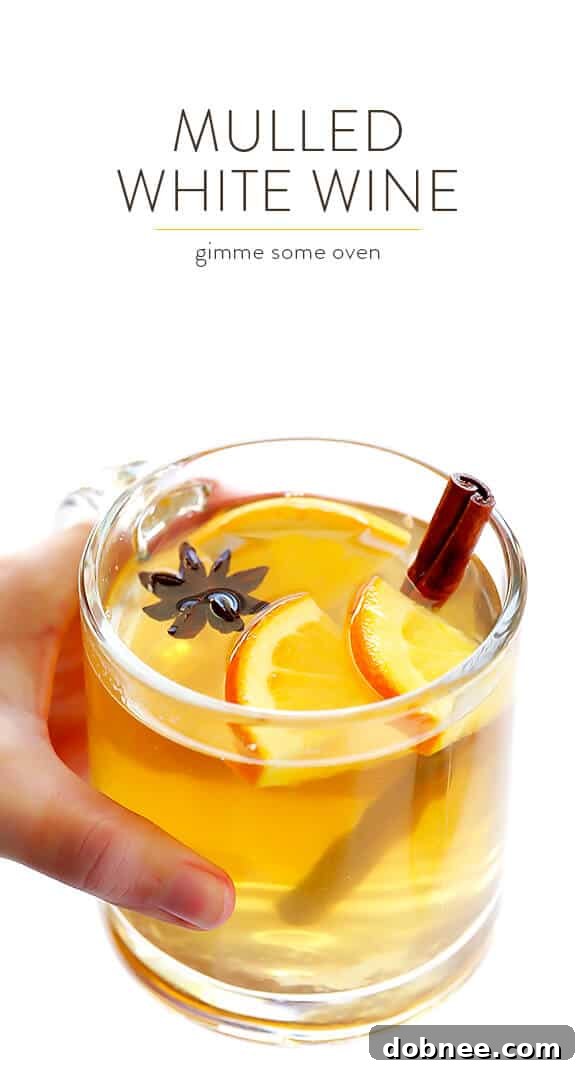 Mulled White Wine - A delightful warm drink for winter