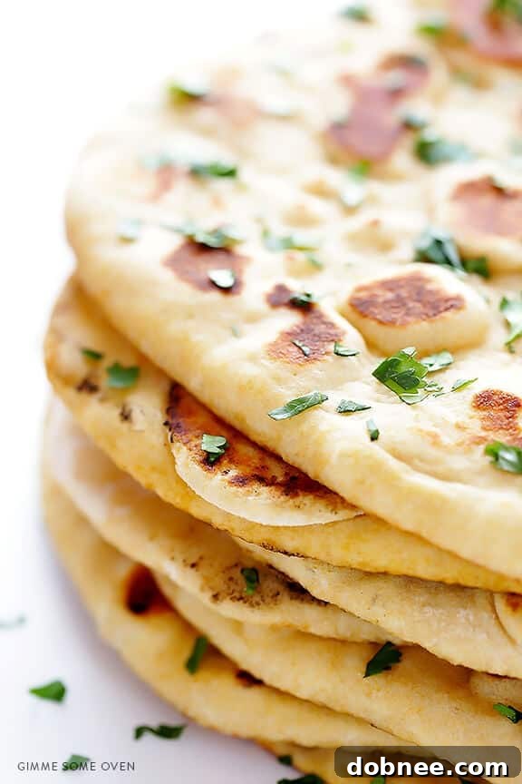 Simple Homemade Naan Bread Recipe - Fluffy & Delicious Indian Flatbread | Gimme Some Oven