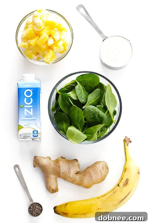 Delicious and Nutritious Post-Workout Green Smoothie Ingredients