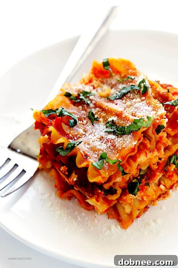 This Slow Cooker Lasagna recipe is easy to make in the crock pot, it takes just minutes to prep, and you can customize it with all of your favorite ingredients. A comforting and simple slow cooker meal.