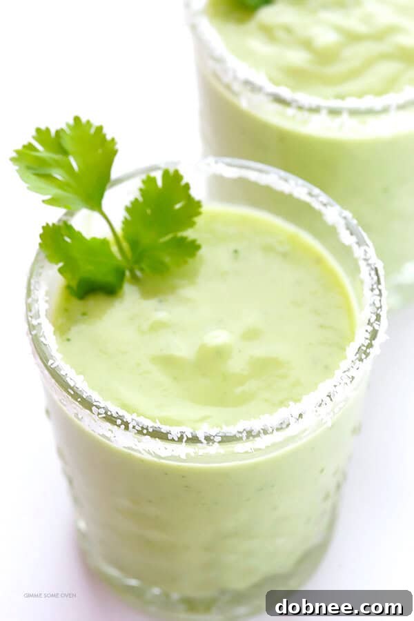 Avocado Margaritas Recipe -- a delicious and creamy twist on this classic cocktail! | gimmesomeoven.com