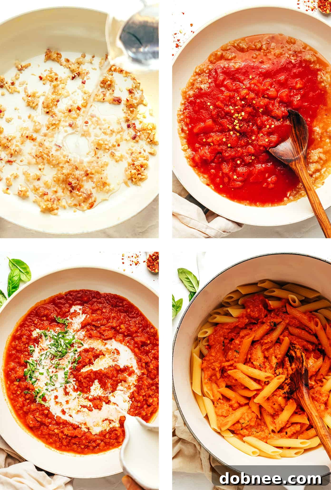 Velvety Vodka Penne 4 A close-up shot of uncooked penne pasta, ready to be boiled for the Penne Alla Vodka recipe.