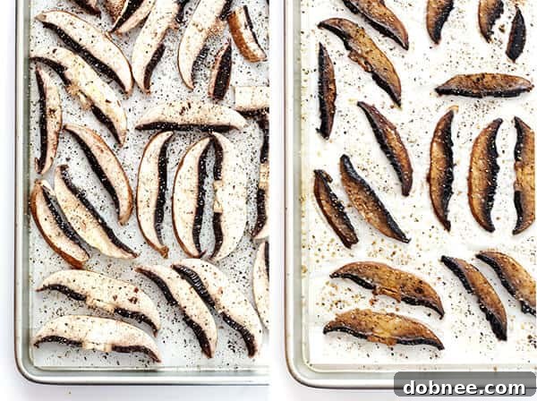 Close-up of freshly prepared Roasted Portobello Tacos