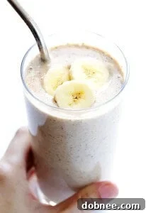Banana Chai Smoothie, a quick and easy protein-packed drink.