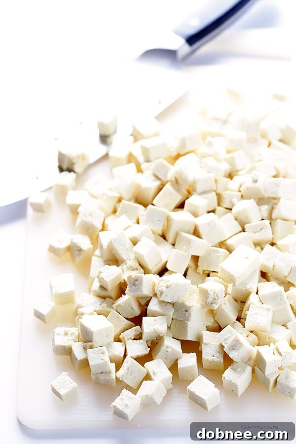 Preparing Tofu and Peppers for Sofritas Tacos