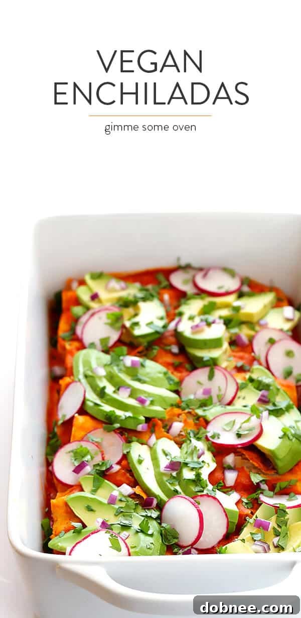 The BEST Vegan Enchiladas -- easy to make, made with everyday ingredients, and SO delicious! | gimmesomeoven.com