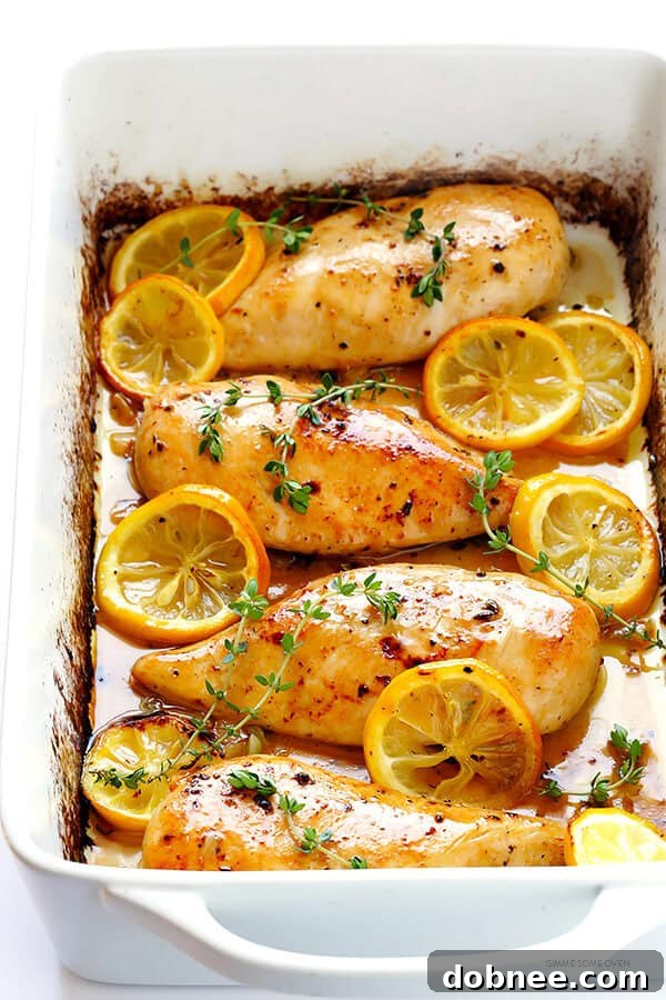 Zesty Lemon Roasted Chicken 2 Perfectly juicy and tender baked lemon chicken breast recipe