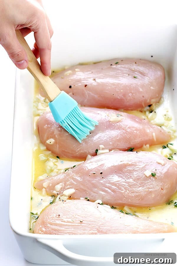 Zesty Lemon Roasted Chicken 4 Ingredients for baked lemon chicken: garlic, butter, lemon, thyme