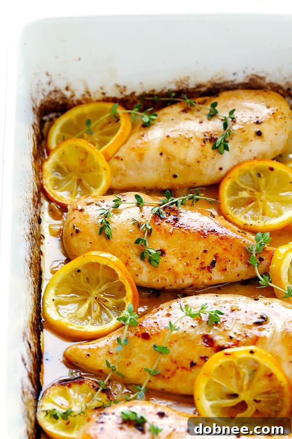 Zesty Lemon Roasted Chicken 8 Elegant plating of baked lemon chicken with a focus on its golden-brown crust