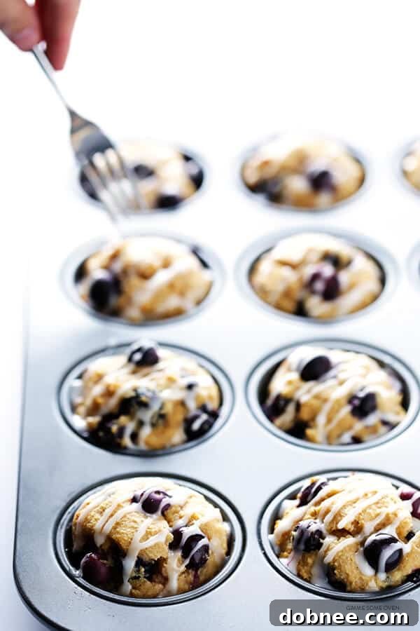 Preparing the Honey Lemon Glaze for Healthier Blueberry Muffins with Almond Breeze almondmilk.