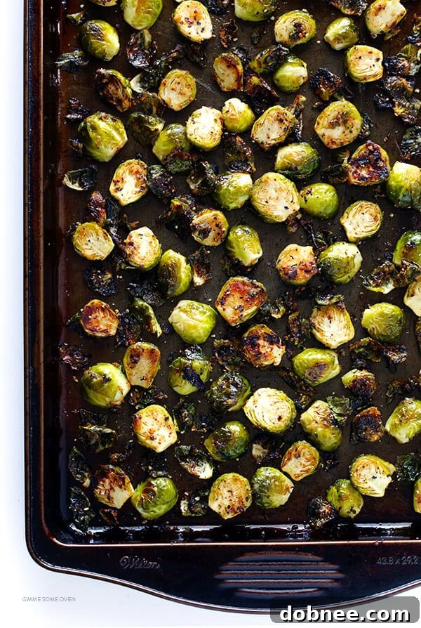 Crispy Miso Brussels Sprouts 8 Perfectly roasted Miso Brussels Sprouts, hot and ready to serve, showing crispy edges and a savory glaze. (Gluten-Free, Vegan, Vegetarian)