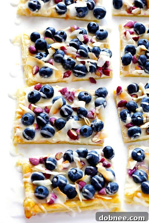 This Super-Easy Blueberry Almond Tart is surprisingly simple to make, easily to customize with your favorite fruits and toppings, and it's perfect for brunch or dessert anytime!