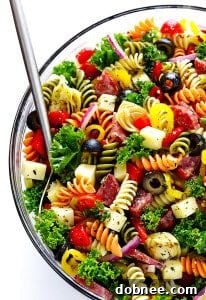 Rainbow Antipasto Pasta Salad