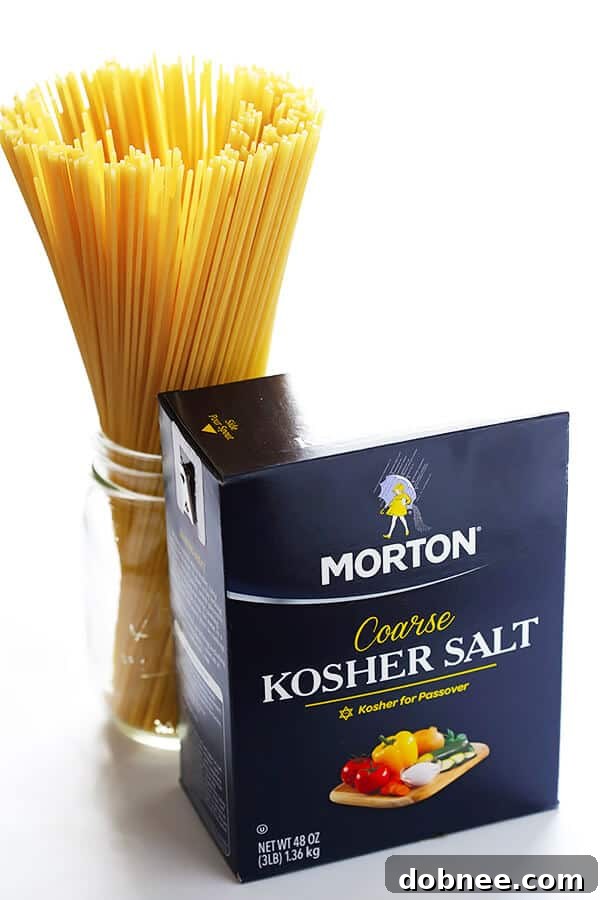 Simple 1:1:4 formula for perfectly salted pasta water