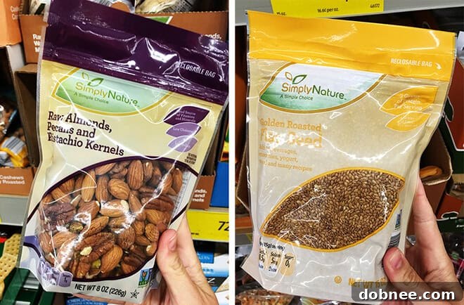 Aldi Nuts 2 - Various types of pistachios and other nuts available at ALDI, known for their affordability.