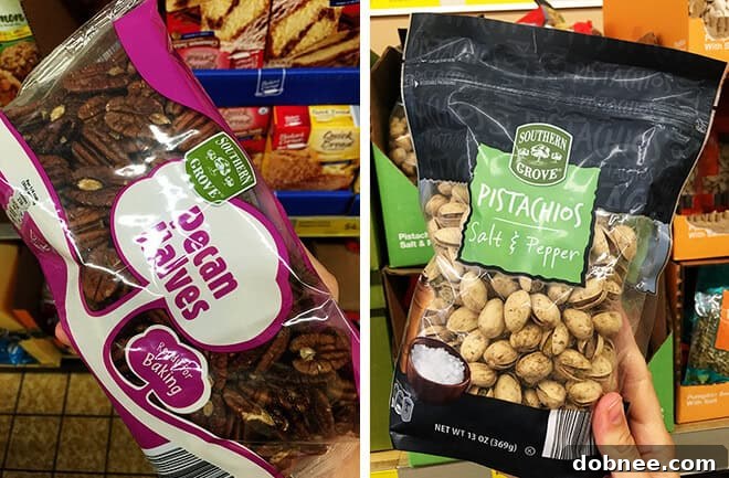 Aldi Nuts 3 - Shelled walnuts and other baking nuts from ALDI, perfect for cooking and snacking.