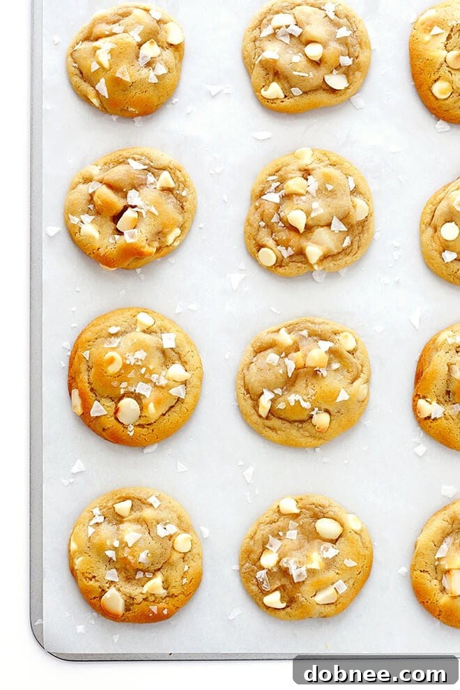 Salted White Chocolate Macadamia Nut Cookies 3