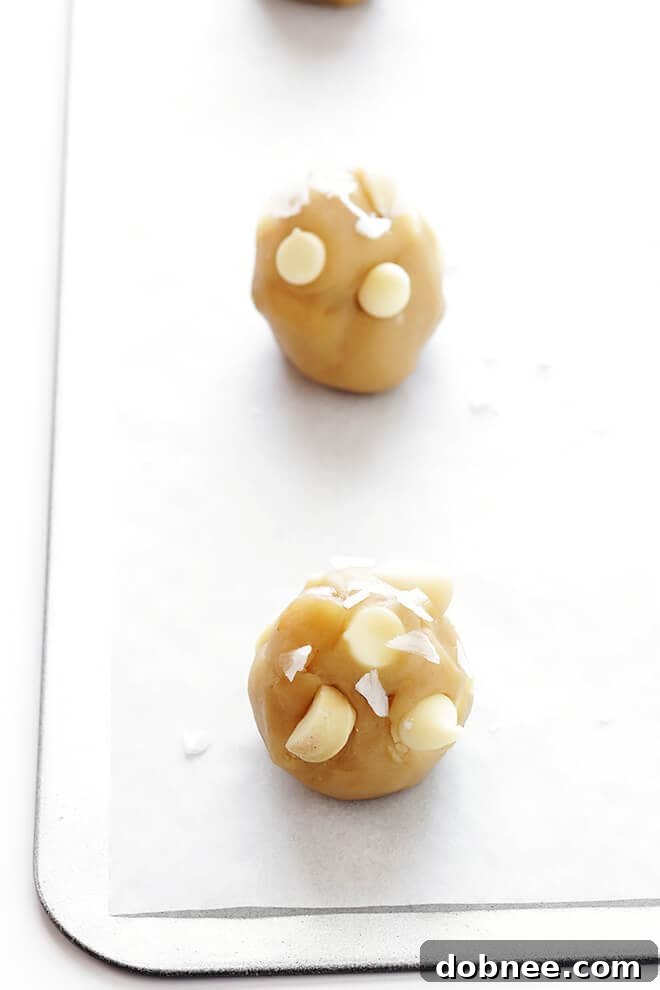 Salted White Chocolate Macadamia Nut Cookies 4