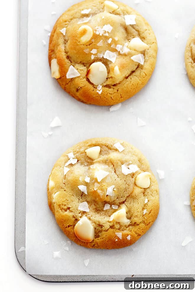 Salted White Chocolate Macadamia Nut Cookies 2