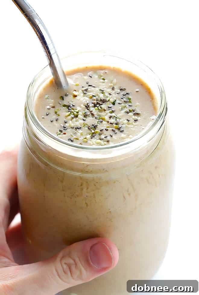 This delicious protein-packed smoothie (or frappe, if we want to get fancy) will be yours to enjoy.