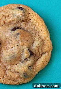 A plate of freshly baked Dad's Chocolate Chip Cookies, ready to be served.