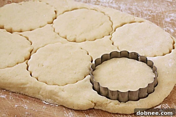 Close-up of a freshly baked strawberry shortcake biscuit.