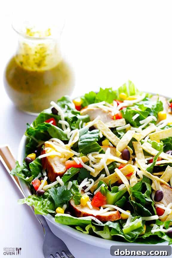 The Ultimate Santa Fe Salad with Cilantro-Lime-Peanut Vinaigrette - Cheesecake Factory Copycat Recipe