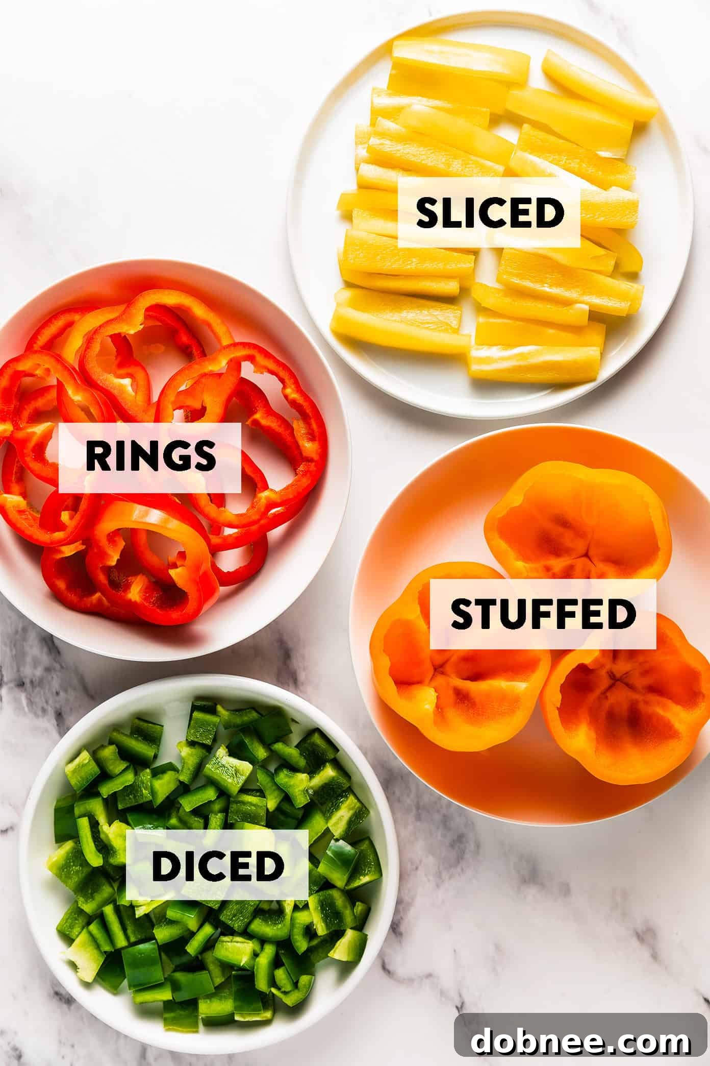 Learn how to expertly cut bell peppers for any recipe, from dicing to slicing.