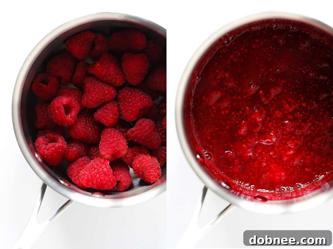 This 10-Minute Chia Seed Jam recipe is super easy to make, it's made with just 1 tablespoon of honey (instead of tons of added sugars!), it's perfect for breakfasts (toast, parfaits, etc.), sandwiches, cookies, and more, and it's SO delicious! Feel free to make it with your favorite juicy fruit (such as strawberry, blackberry, raspberry, peach, etc.).