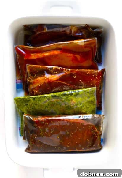 Steak Marinade Selection