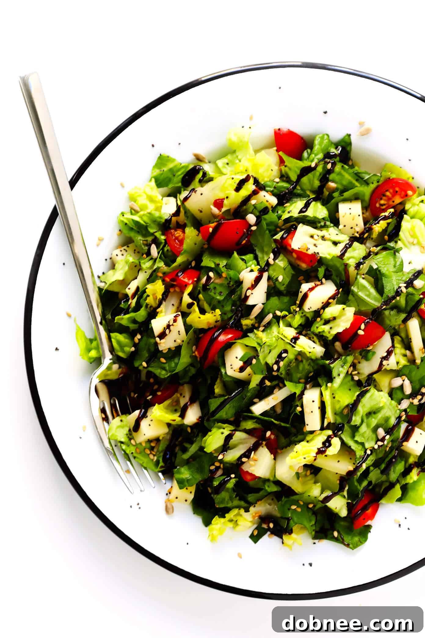 Unforgettable Italian Chopped Salad with Balsamic Glaze