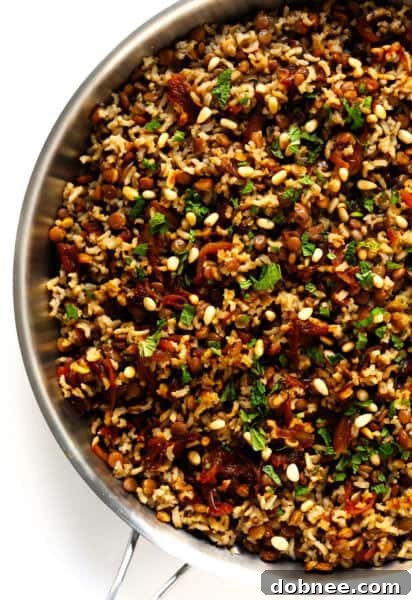 Brown Rice Mujadara recipe image
