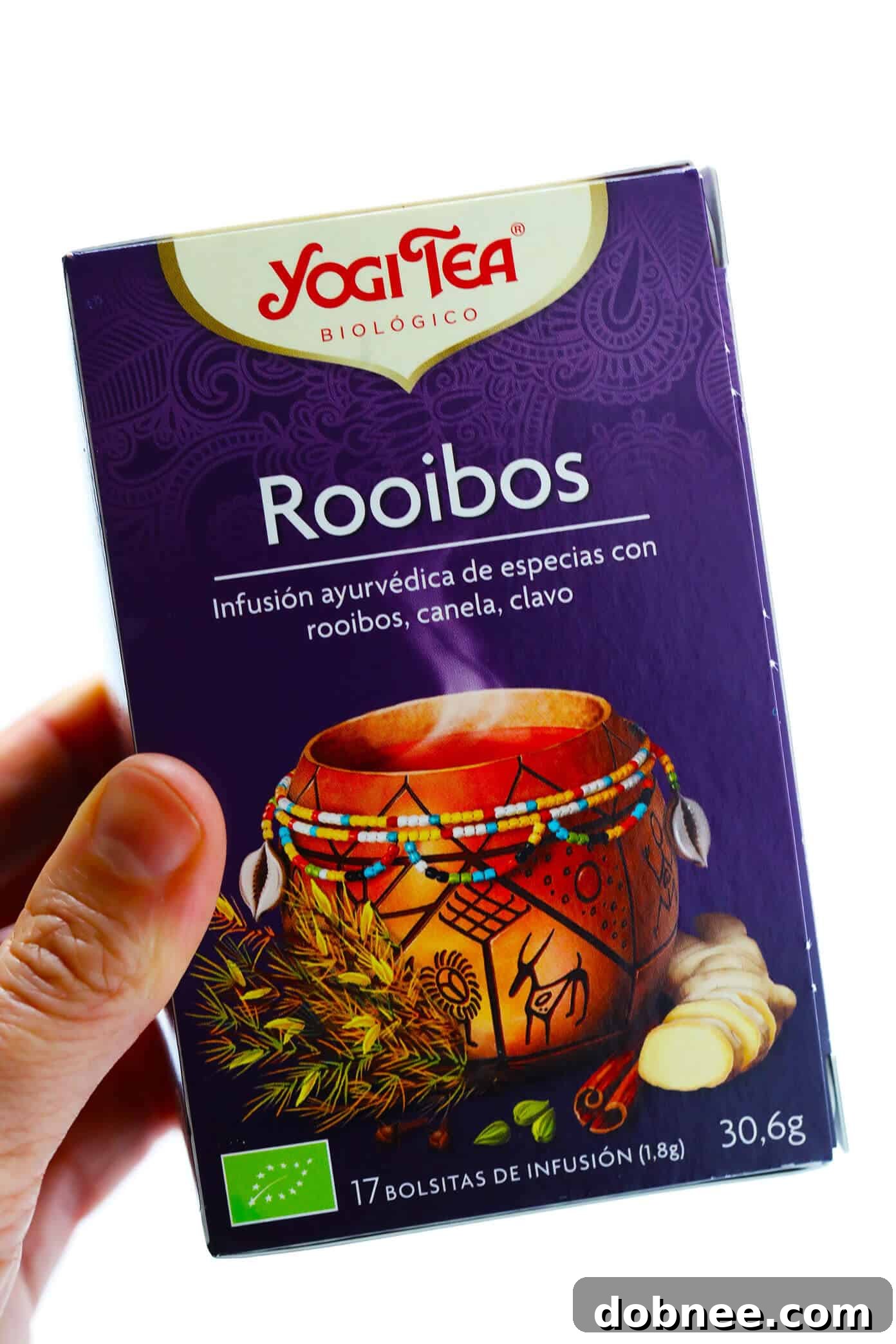 Premium quality Rooibos tea bags, essential for brewing a flavorful, caffeine-free iced latte