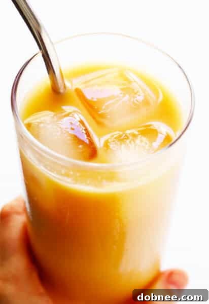 Delicious 5-Minute Iced Rooibos Latte Recipe Card Image