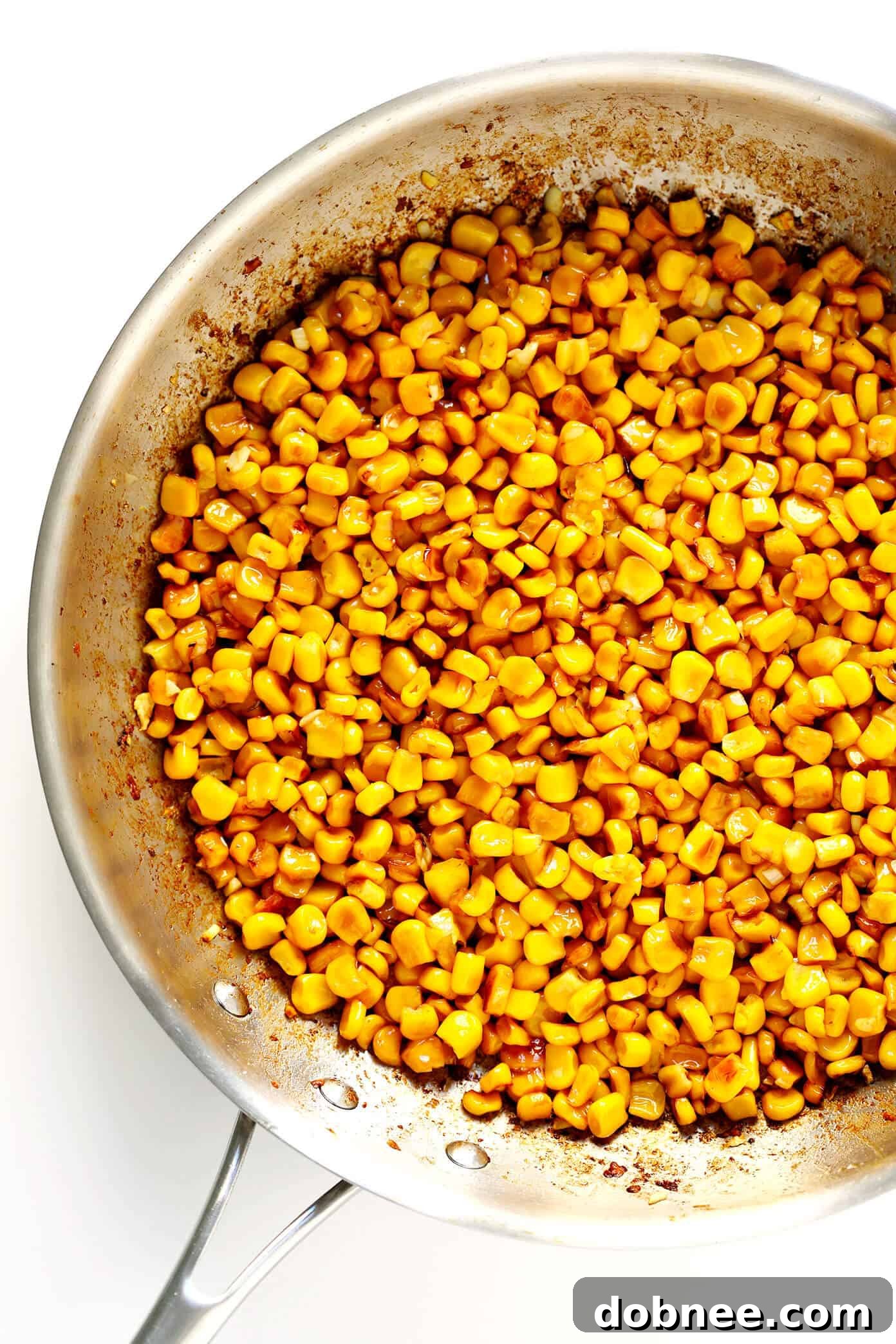 Pan-Roasted Corn for a Flavorful Elote Dip