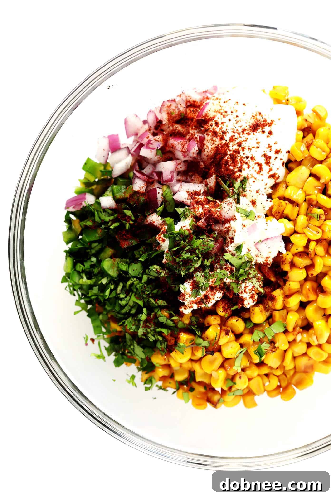 Fresh Ingredients for Homemade Elote (Mexican Street Corn) Dip